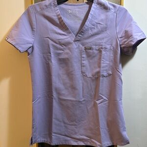 Figs XXS Lavender Dew Catarina Scrub Top